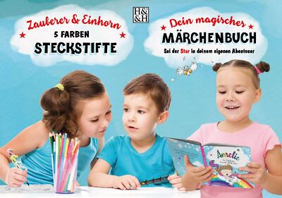 Märchenbuch Geschichten mit deinem Vornamen-Geschenke f. Jungen u. Mädchen