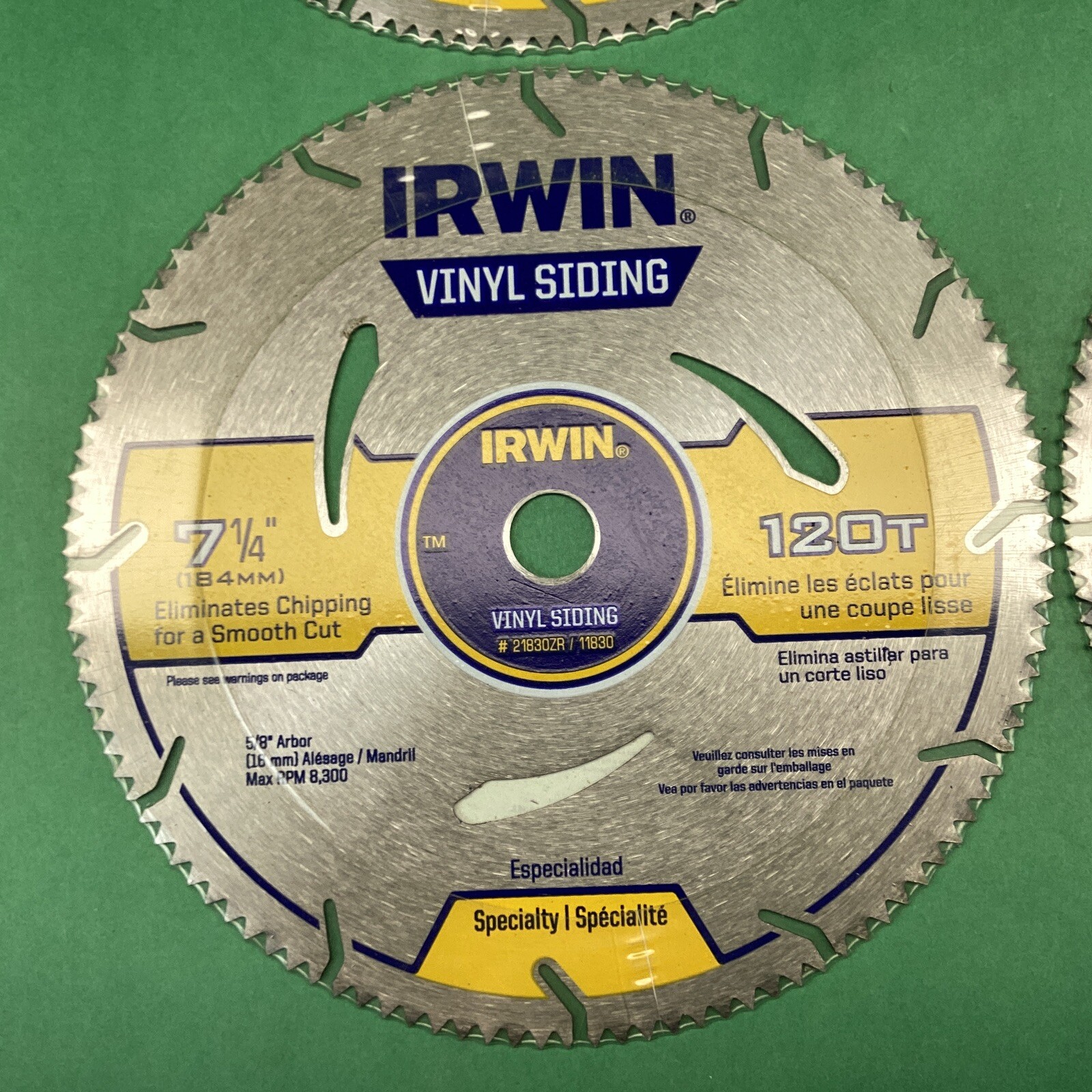 IRWIN Tools Marathon Vinyl Siding Circular Saw Blade 7 1/4inch 120t
