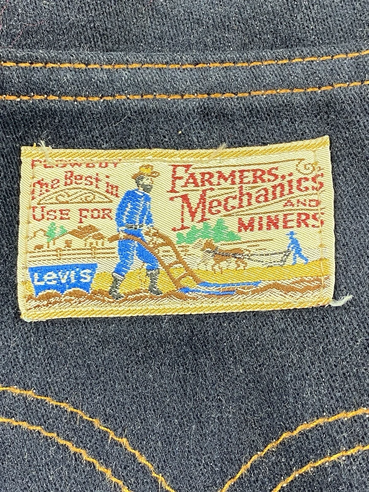 Jeans vintage Levi’s PLOWBOY 27 X 34 Scovill anos 70 - Imagem 3 de 4