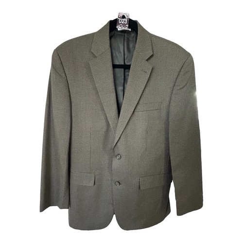 Pronto Uomo Platinum 48R Gray Herringbone Wool Blazer Suit Jacket  display picture 1