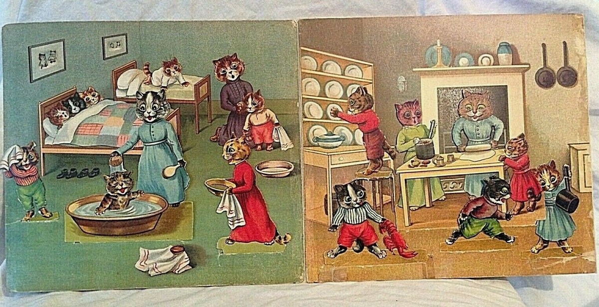 Louis Wain - Days In Catland - 1903, Father Tuck