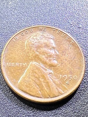 1950 S Wheat Penny-Good to Very Good Condition and rare mint location