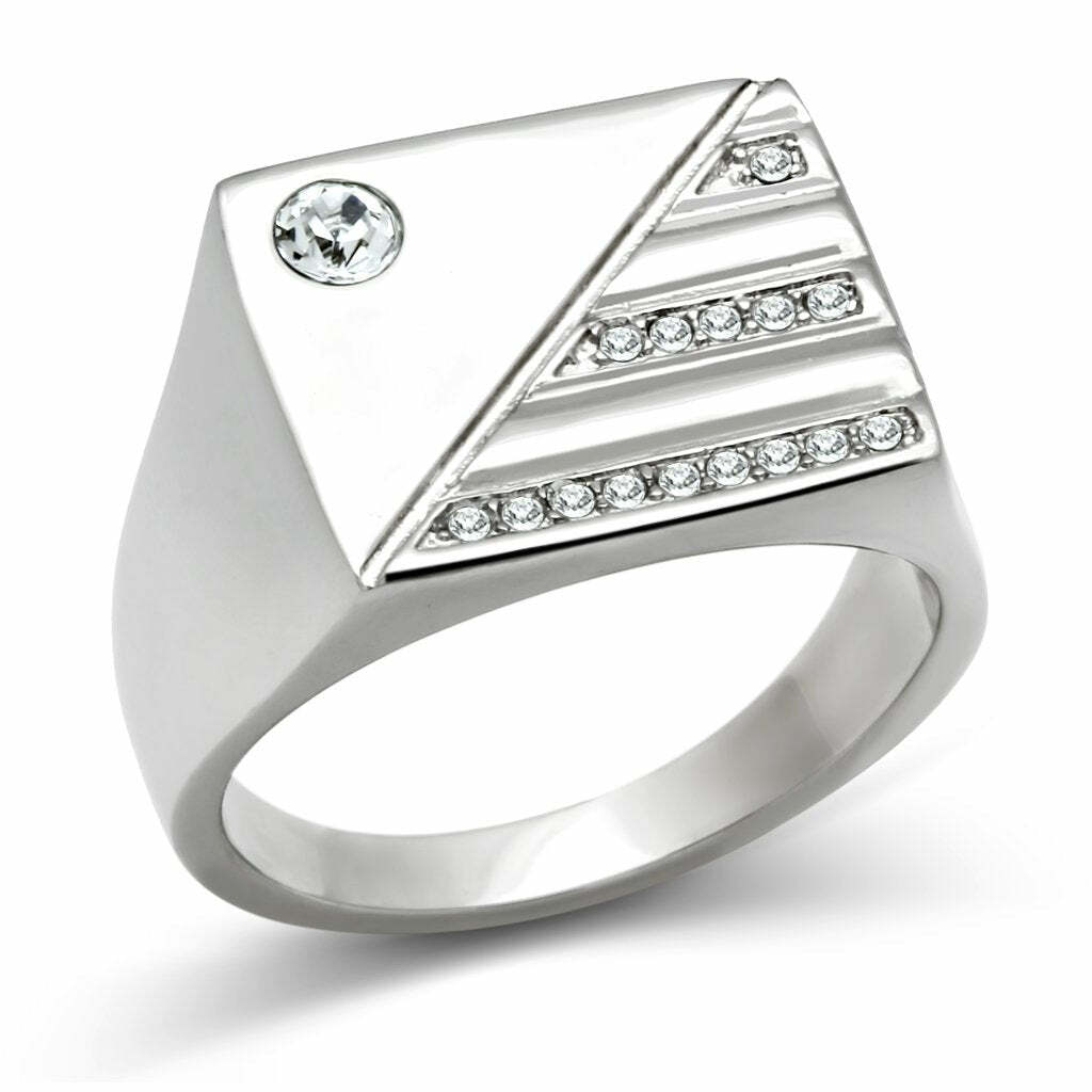 TK319 - High polished (no plating) Stainless Steel Ring with