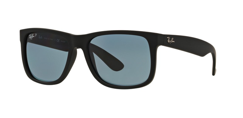 Ray-Ban Justin Polarized Blue Classic Black Frame Sunglasses  display picture 3