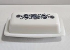 Vintage Pyrex Covered Butter Dish In Old Town Blue Onion Pattern