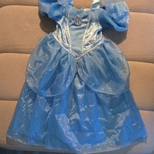 Disney Cinderella Blue Dress Costume XS 4/5 Elastic Padded Polyester