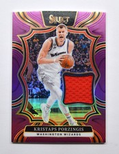 2024-25 Select Throwback Memorabilia Purple Prizms #16 Kristaps Porzingis 41/99