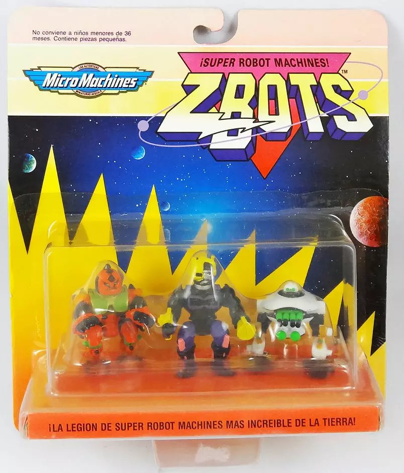 Zbots Micro Machines Galoob Famosa lot de mini robots rétro Nekgripper Krobarr Armatron