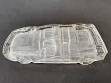 FERRARI TESTAROSSA CLEAR AND FROSTED GLASS CRYSTAL CAR PAPERWEIGHT