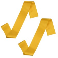 2 Pcs Blank Satin Sash, 71" x 4.7" Pageant Sash for Decoration, Gold