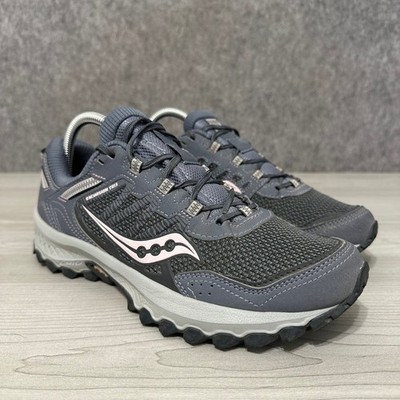 Saucony Excursion TR13 Womens 9 Gray Trail Running Shoes Versafoam S10524-3