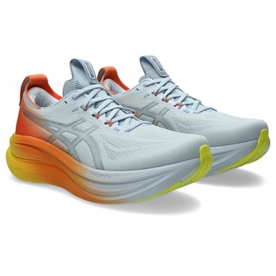 ASICS Men's Gel-Nimbus 28 Sunny Sizzle Running Shoes, Sky/Sun Peach