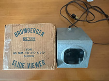 BRUMBERGER No 1225 SLIDE VIEWER FOR 35MM TO 2 3/4" X 2 3/4" SLIDES TESTED