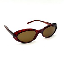 Women's VTG Sunglasses Tortoise Shell Brown 139.6mm Oval Cat Eye Acetate Frame