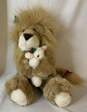 Vintage Commonwealth The Lion and the Lamb 1994 Christmas Plush 14"