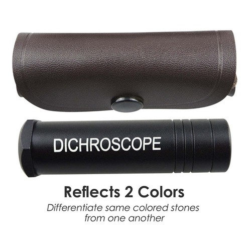 Edelstein-Calcit-Dichroskop, Trichoitischer Edelstein, Edelstein-Test, Gemm8795 - Bild 5 von 6