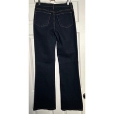 NYDJ Tummy Tuck Bootcut Jeans Womens 8 Dark Wash Stretch USA NWOT Style 700