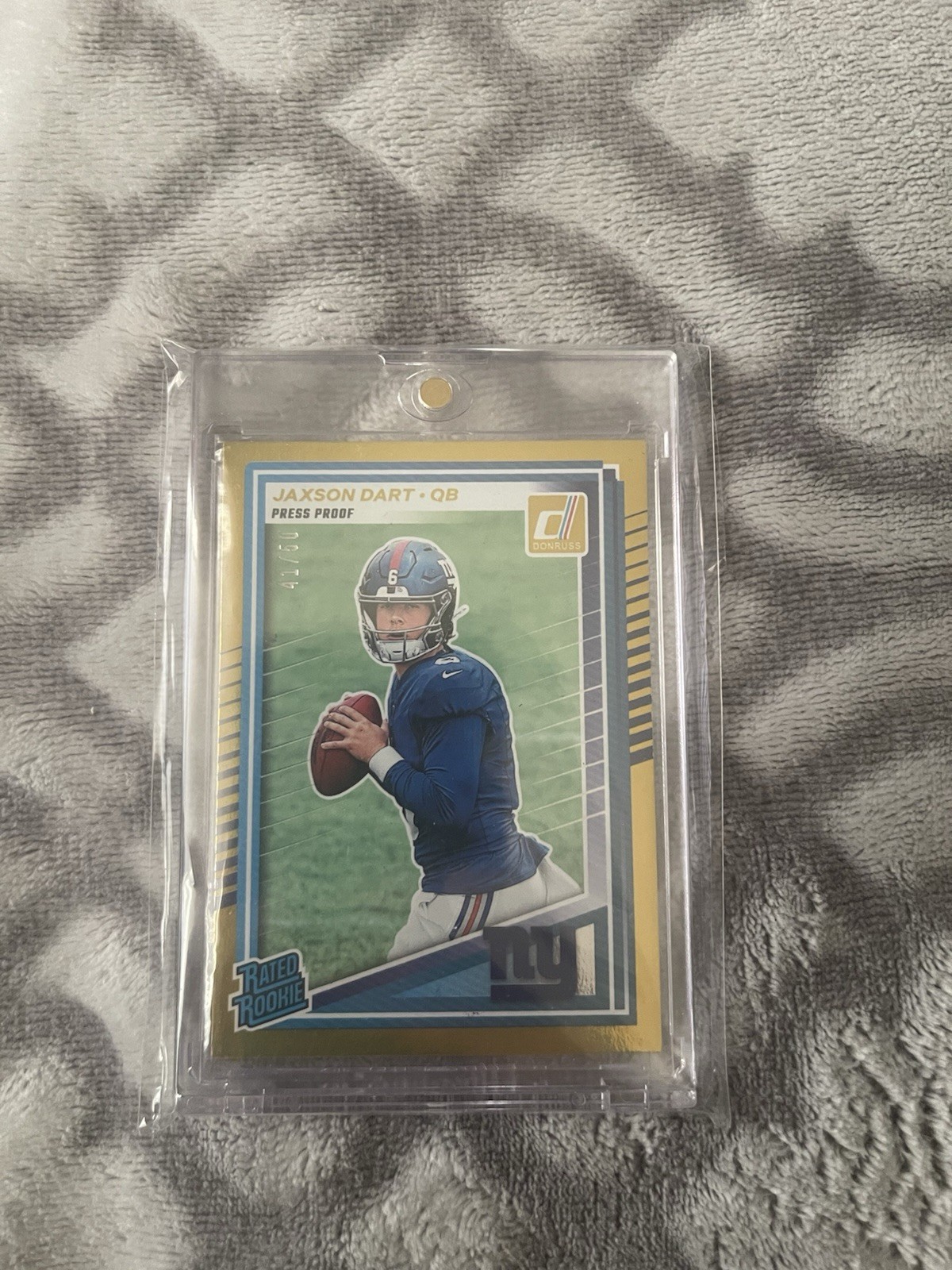 2025 Panini Donruss Football Jaxson Dart Rated Rookie #400 Press Proof Gold /50