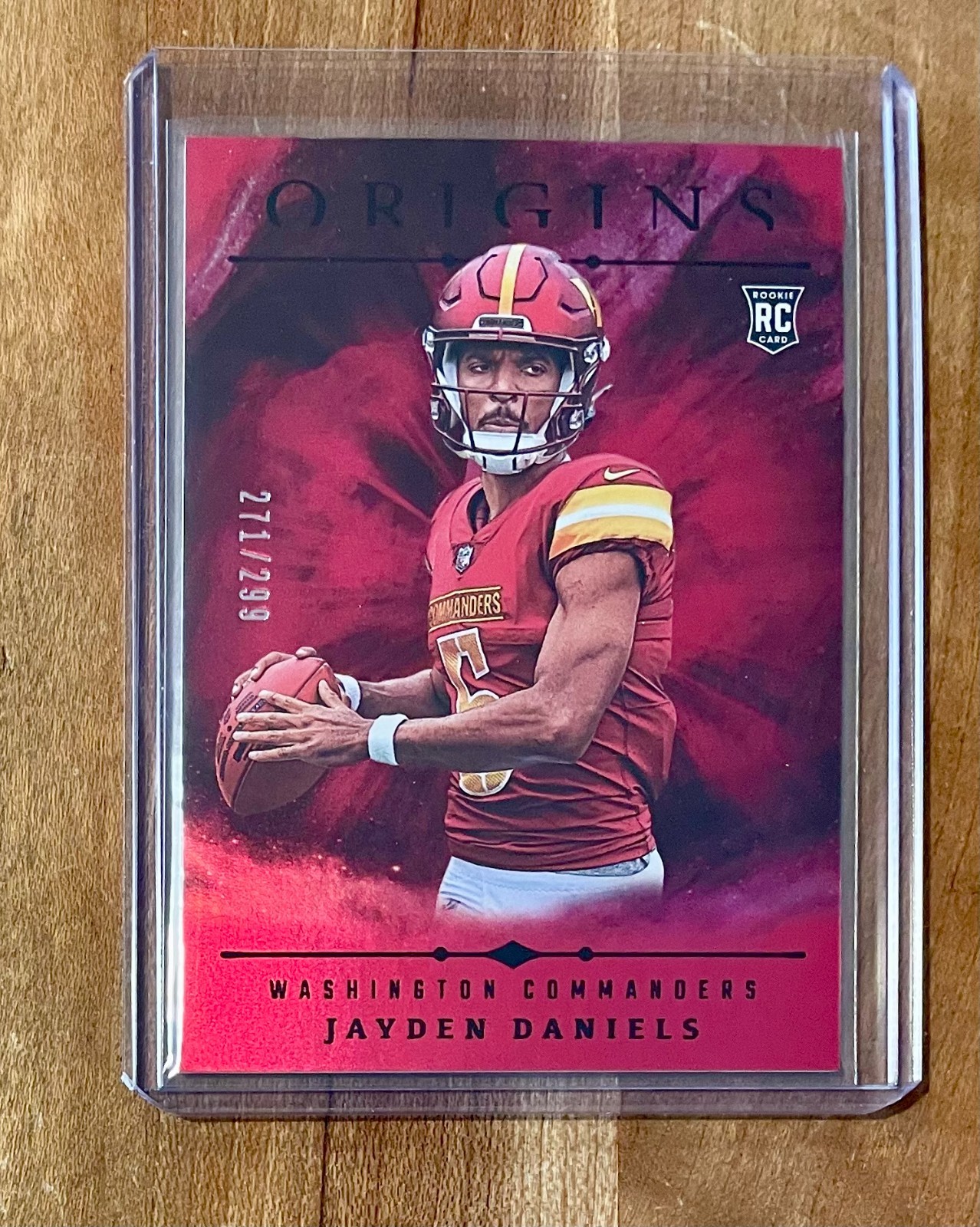 2024 Panini Origins - Rookies Jayden Daniels #144 Holo Red /299 (RC)