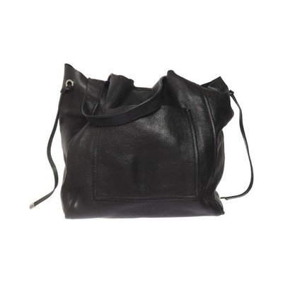 Zara Basic Collection, Handtasche, Damen, Leder, Schwarz, Einfarbig, 33, 15 #GF4