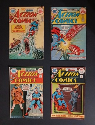 Action Comics #410 #426 #428 #429 Lot of 4 DC Superman Bronze Age Comics