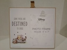 Disney Winnie the Pooh Photo Frame Wooden 10X9 Holds Photo 5X7 With Clip