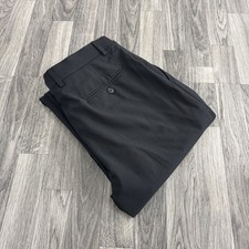 Tommy Hilfiger Men’s Dress Pants 34W x 32L Black Wool Blend Flat Front Slacks
