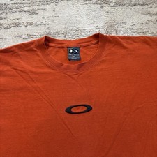 Vintage Oakley Software Tee Mens XL USA Made Burnt Orange Center Logo 2000s Core