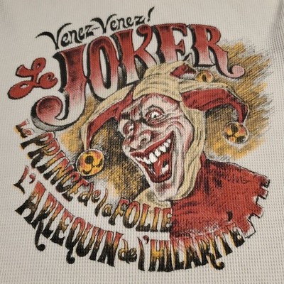 Lucky Brand Shirt Mens Medium Vintage Inspired Y2K Joker Jester Cruz Grunge