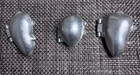 Vintage  Pewter Hinged 1 x Strawberry and 2 x Grape shaped Ice cream/Choco Molds — photo 2