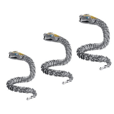Gliederarmband Armreif Handgemachtes Kupfer Trendy Domineering Dragon Scale