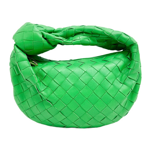 BOTTEGA VENETA Mini Jodie Intrecciato Green Leather Hand Bag