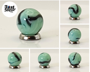 15.5mm Vintage Alley Agate Pistachio Marble NM-