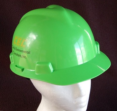MSA V-Gard ~ Safety Lime Green ~ Kunststoff Schutzhelm ~ CEC Arbeitshelm ~ Neu