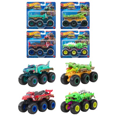 Hot Wheels Monster Truck Transporter Assorted Toy Mini Car x4 in box New 