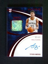 2024-25 Immaculate Collection Yves Missi RC Rookie Auto Sneaker Swatch 23/25