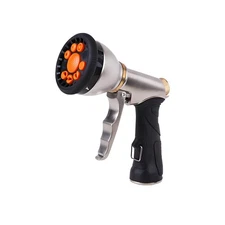Garden Hose Nozzle Heavy Duty Metal Hose Sprayer Nozzle - 9 Spray Patterns fo...