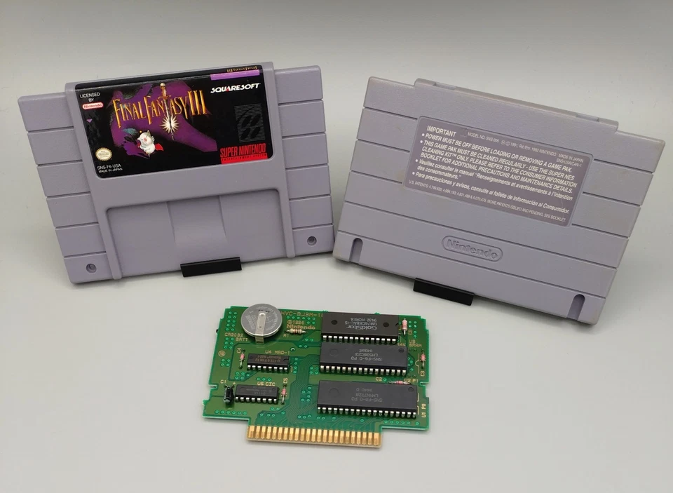 Final Fantasy III 3 SNES Super Nintndo Manual & Inserts  - Image 3 of 4