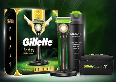 Gillette Labs LCK Legend Pack Razor Handle with Stand + 2 Blades, Pouch Limited - Image 1 of 2