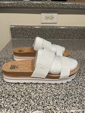Reef Women  s Vista Hi Cloud White Cork Sandals Size 10 New 