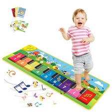 Floor Piano Mat for Toddlers, Baby Kid Sensory Educational Dancing Keyboard C...