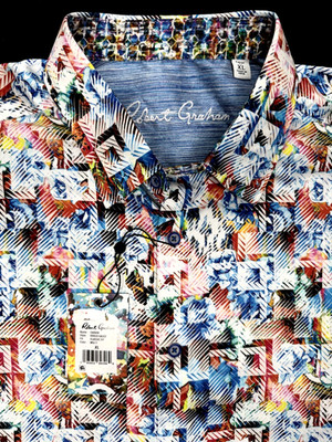 Robert Graham HARBIN XL Classic Fit Long Sleeve Shirt NWT $198 FREE SHIP! XLarge