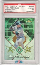ALEX RODRIGUEZ 2001 Topps Finest All Stars #FAS3 Refractor PSA 10 GEM MINT