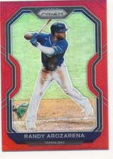 RANDY AROZARENA 2021 PANINI PRIZM RED #1 BASEBALL TAMPA BAY RAYS MINT