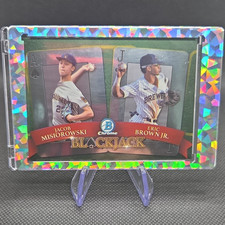 CY YOUNG! Jacob Misiorowski-Eric Brown RARE BOWMAN INVESTMENT ROOKIE CARD  SP. rookie card picture