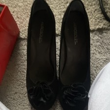 Aerosoles Women  s Black Suede Ballet Flats Slip-On Comfort Round Toe 9 M