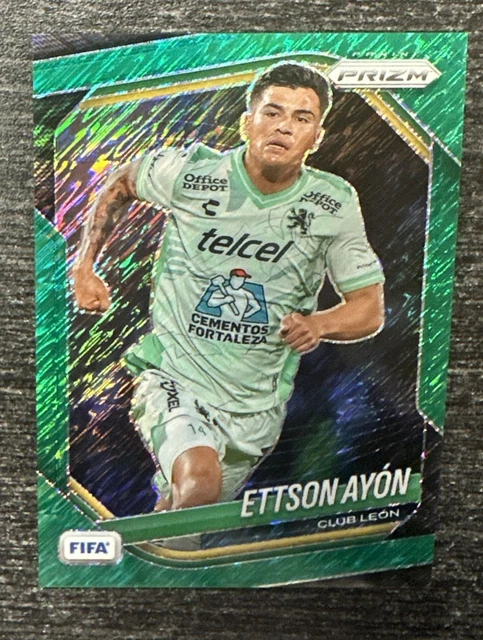 ETTSON AYON - 2025-26 Panini Prizm FIFA Soccer GREEN SHIMMER PRIZM 2/2 SSP