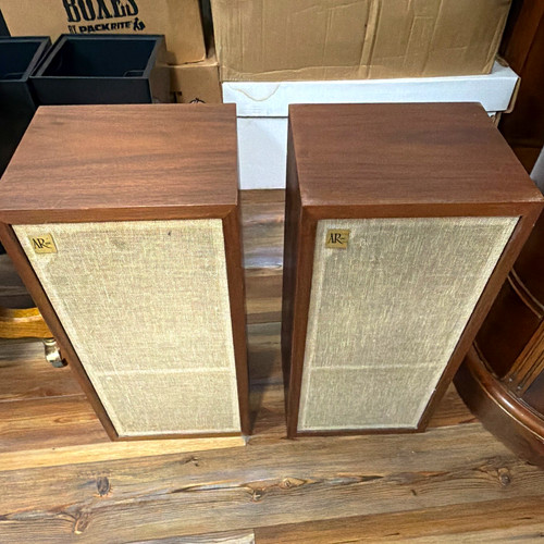 Acoustic Research AR-4x Vintage Speaker Pair Walnut Wood Cabinets