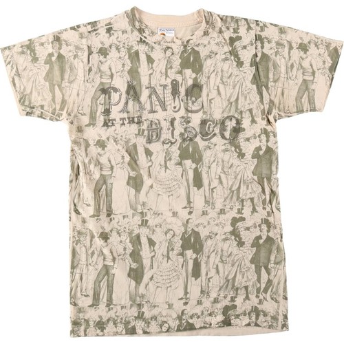 Old Clothes Bay Island Panic At The Disco All Over Print Band T-Shirt Van T Ladi