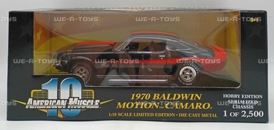 American Muscle 1970 Baldwin Motion Camaro Black Die Cast Vehicle